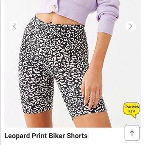 Leopard Biker Shorts